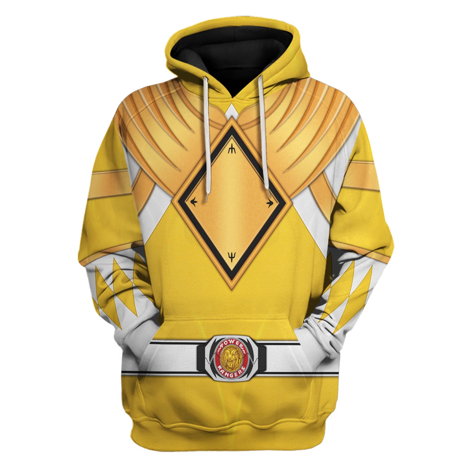 Yellow Ranger Dragon Shield Hoodies Sweatshirt T-shirt Hawaiian Tracksuit - Stormmerch Exclusive