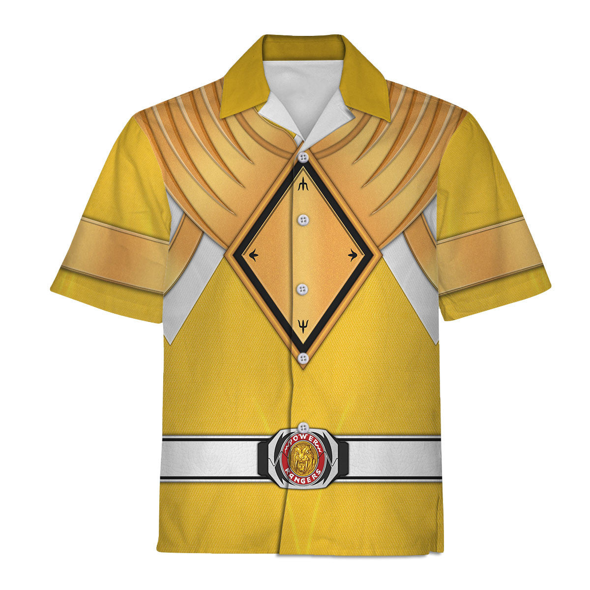 Yellow Ranger Dragon Shield Hoodies Sweatshirt T-shirt Hawaiian Tracksuit - Stormmerch Exclusive