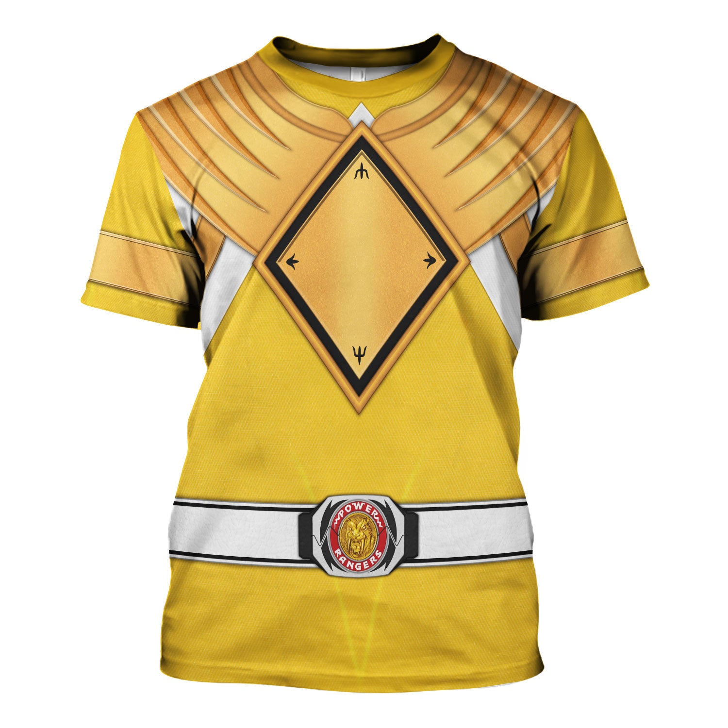 Yellow Ranger Dragon Shield Hoodies Sweatshirt T-shirt Hawaiian Tracksuit - Stormmerch Exclusive