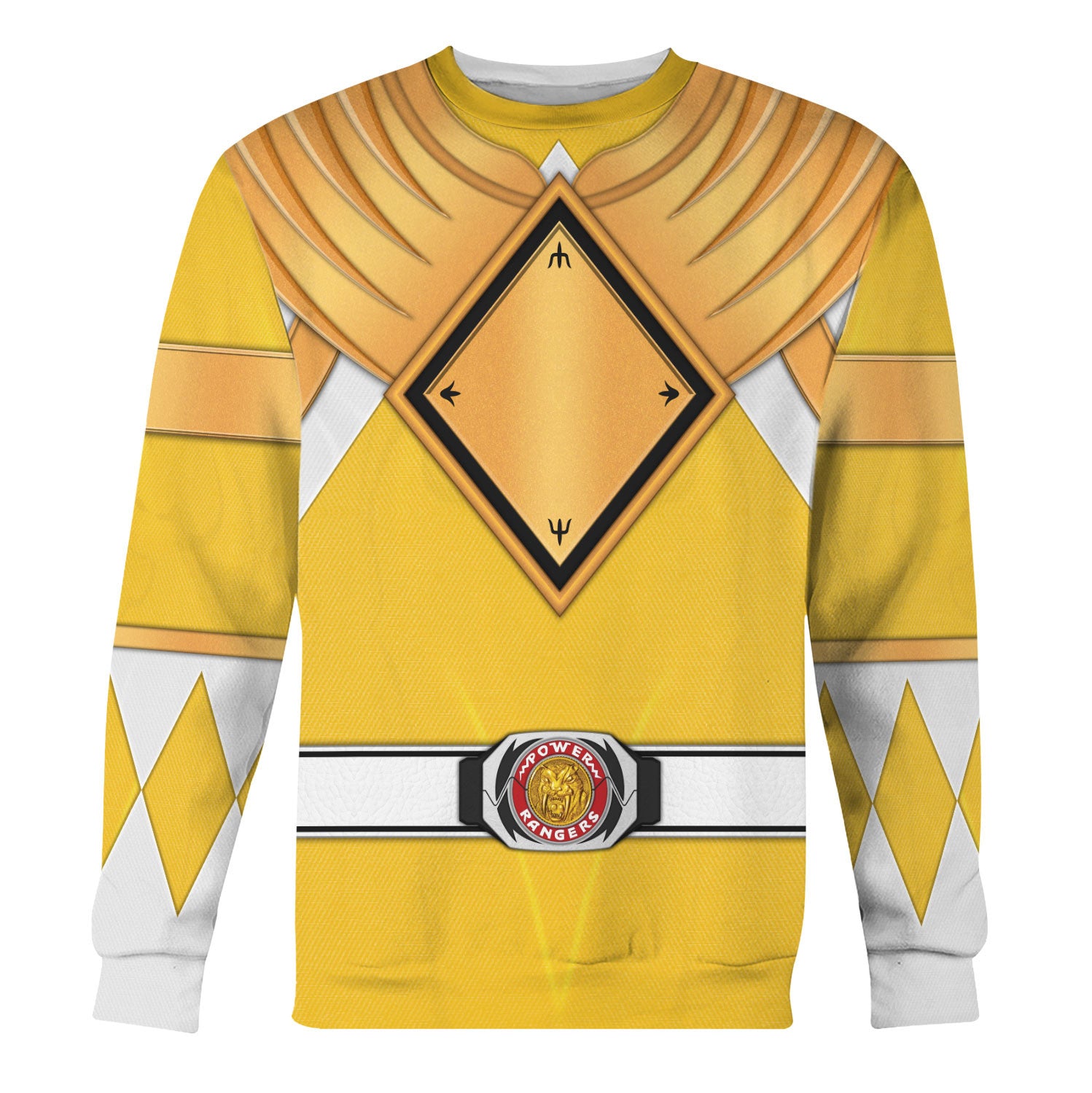 Yellow Ranger Dragon Shield Hoodies Sweatshirt T-shirt Hawaiian Tracksuit - Stormmerch Exclusive
