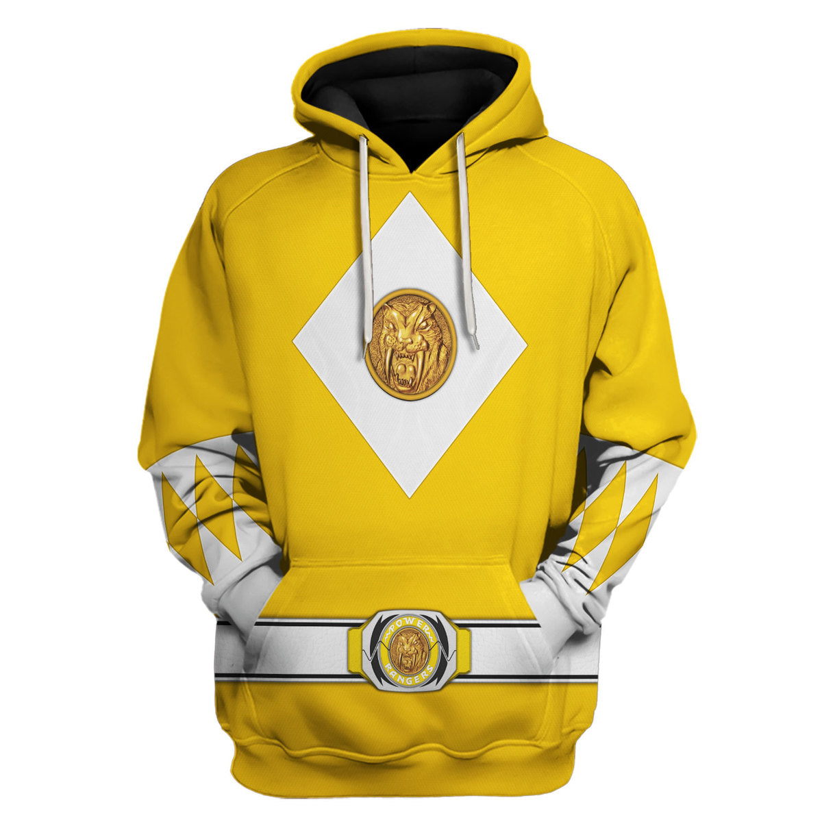 Yellow Ranger Mighty Morphin The Movie (1995) Hoodies Sweatshirt T-shirt Hawaiian - Stormmerch Exclusive