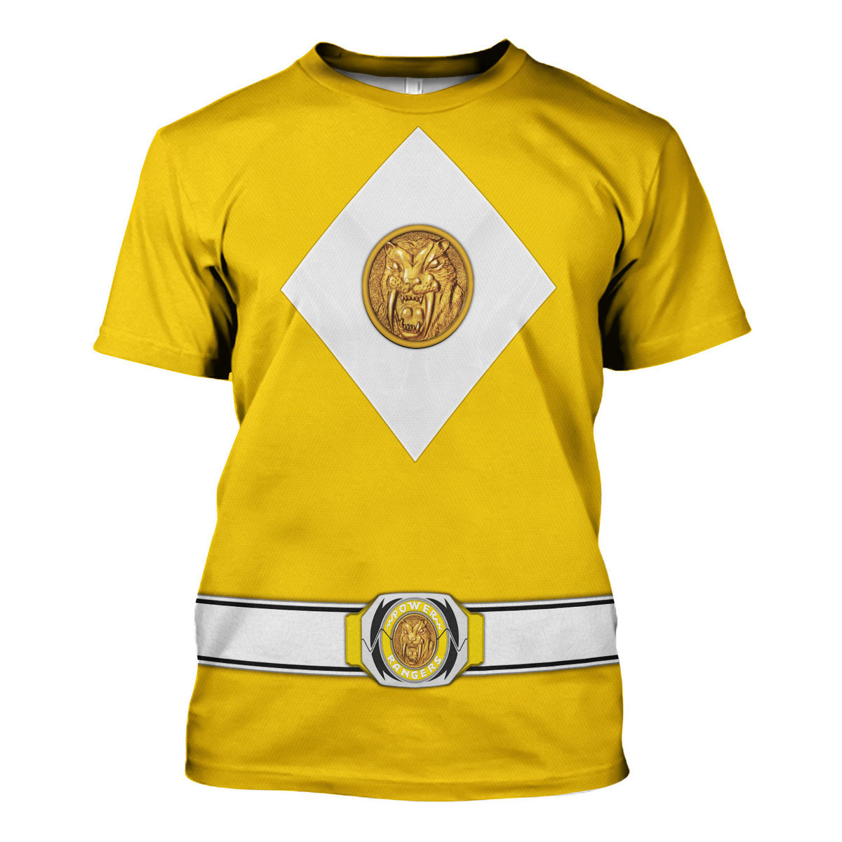Yellow Ranger Mighty Morphin The Movie (1995) Hoodies Sweatshirt T-shirt Hawaiian - Stormmerch Exclusive