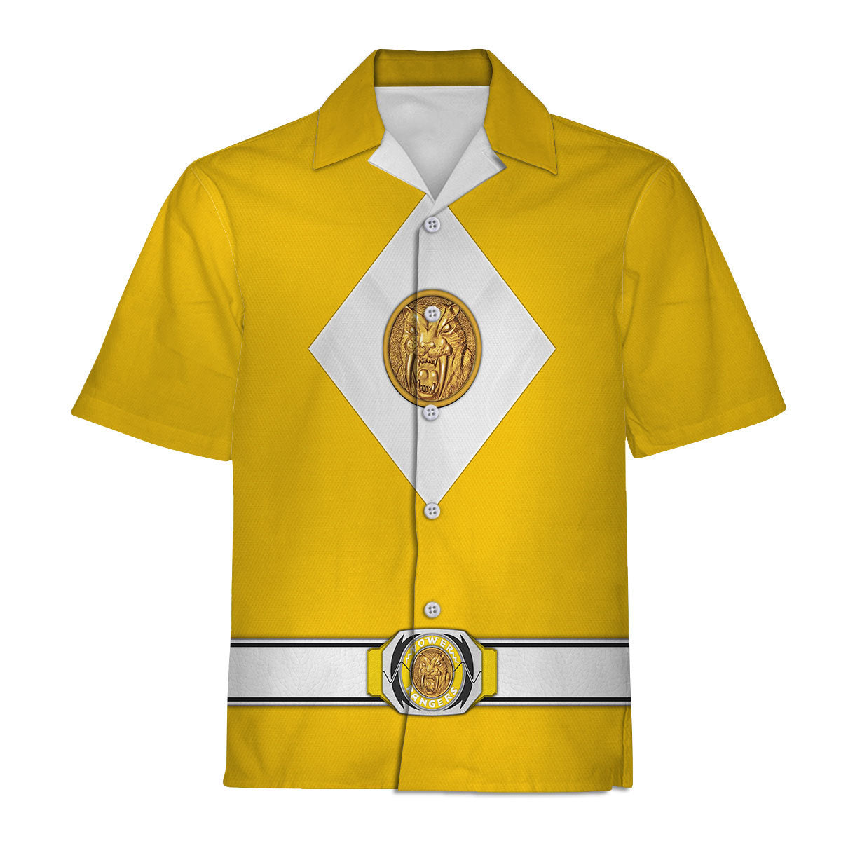 Yellow Ranger Mighty Morphin The Movie (1995) Hoodies Sweatshirt T-shirt Hawaiian - Stormmerch Exclusive