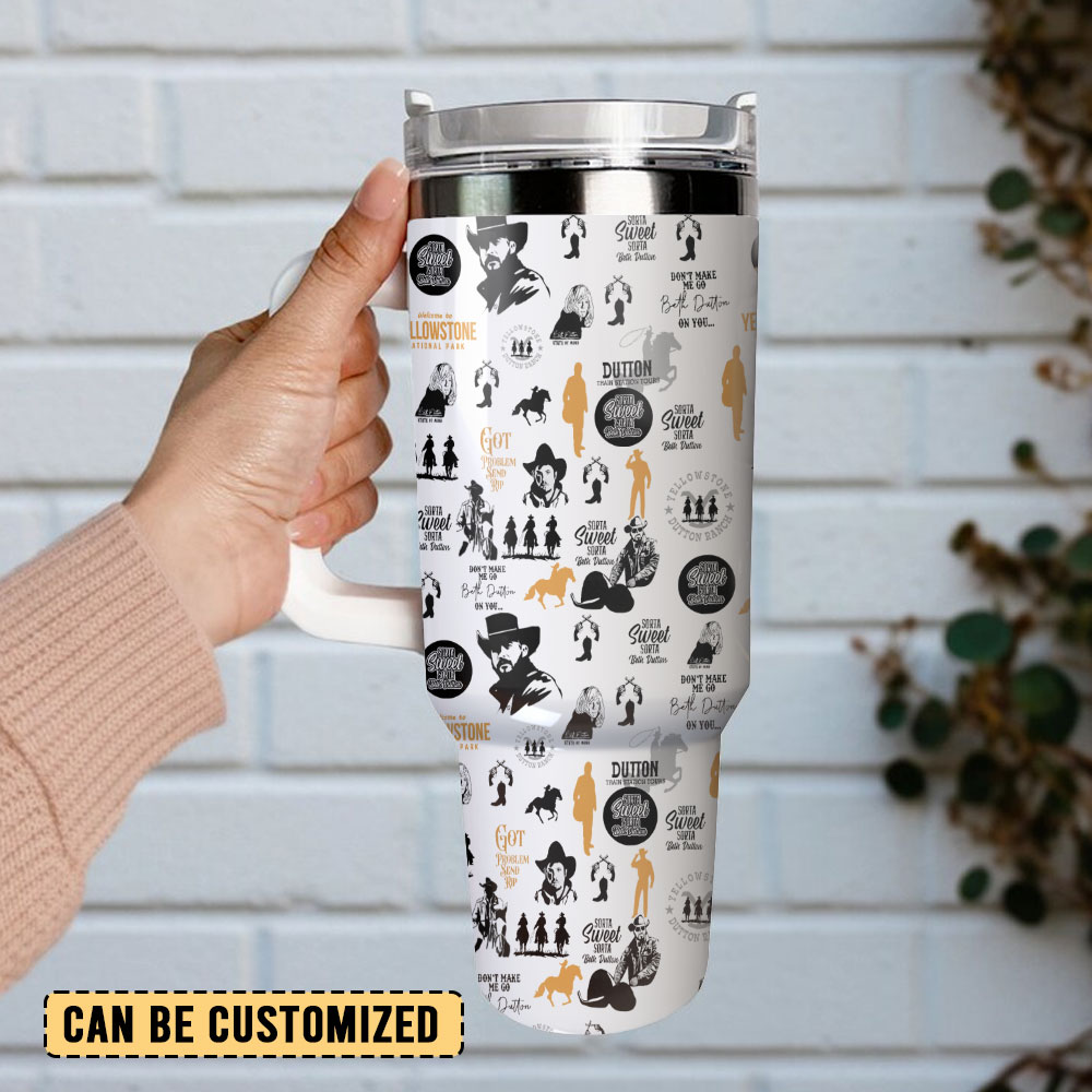 Yellowstone TV Series Custom Stanley Cup 40 oz 30 oz Tumbler With Handle