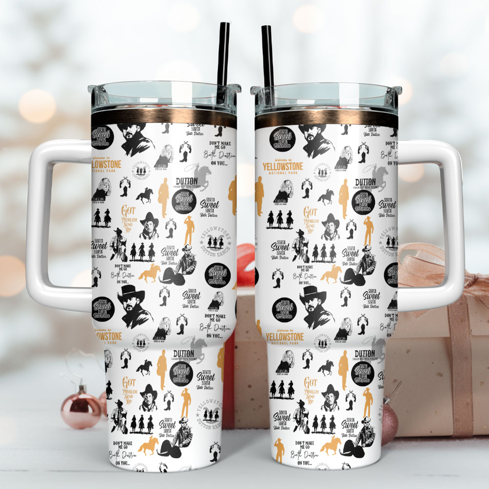 Yellowstone TV Series Custom Stanley Cup 40 oz 30 oz Tumbler With Handle
