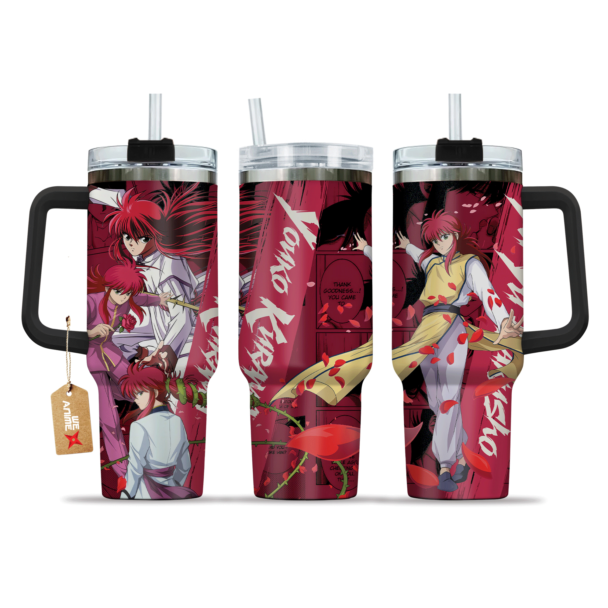 Yoko Kurama Yu Yu Hakusho Anime Custom Stanley Cup 40 oz 30 oz Tumbler With Handle
