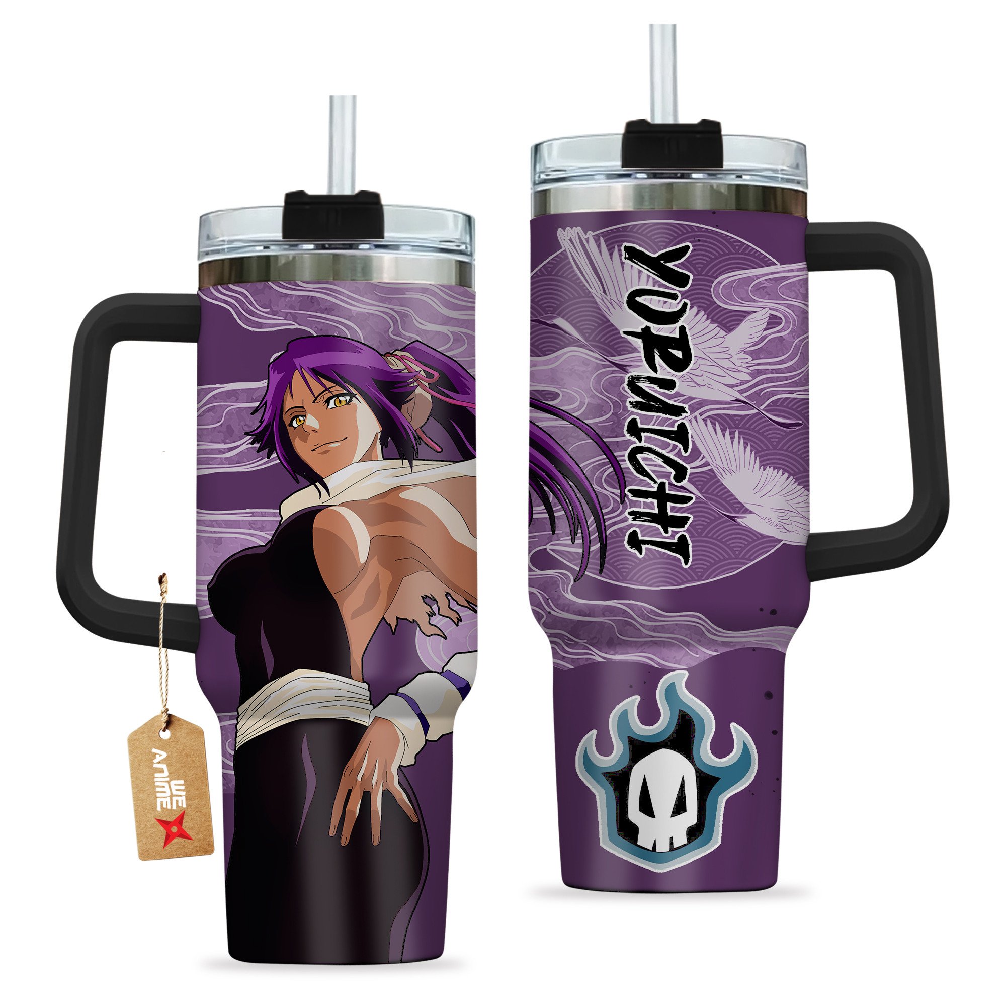 Yoruichi Shihouin Bleach Anime Custom Stanley Cup 40 oz 30 oz Tumbler With Handle