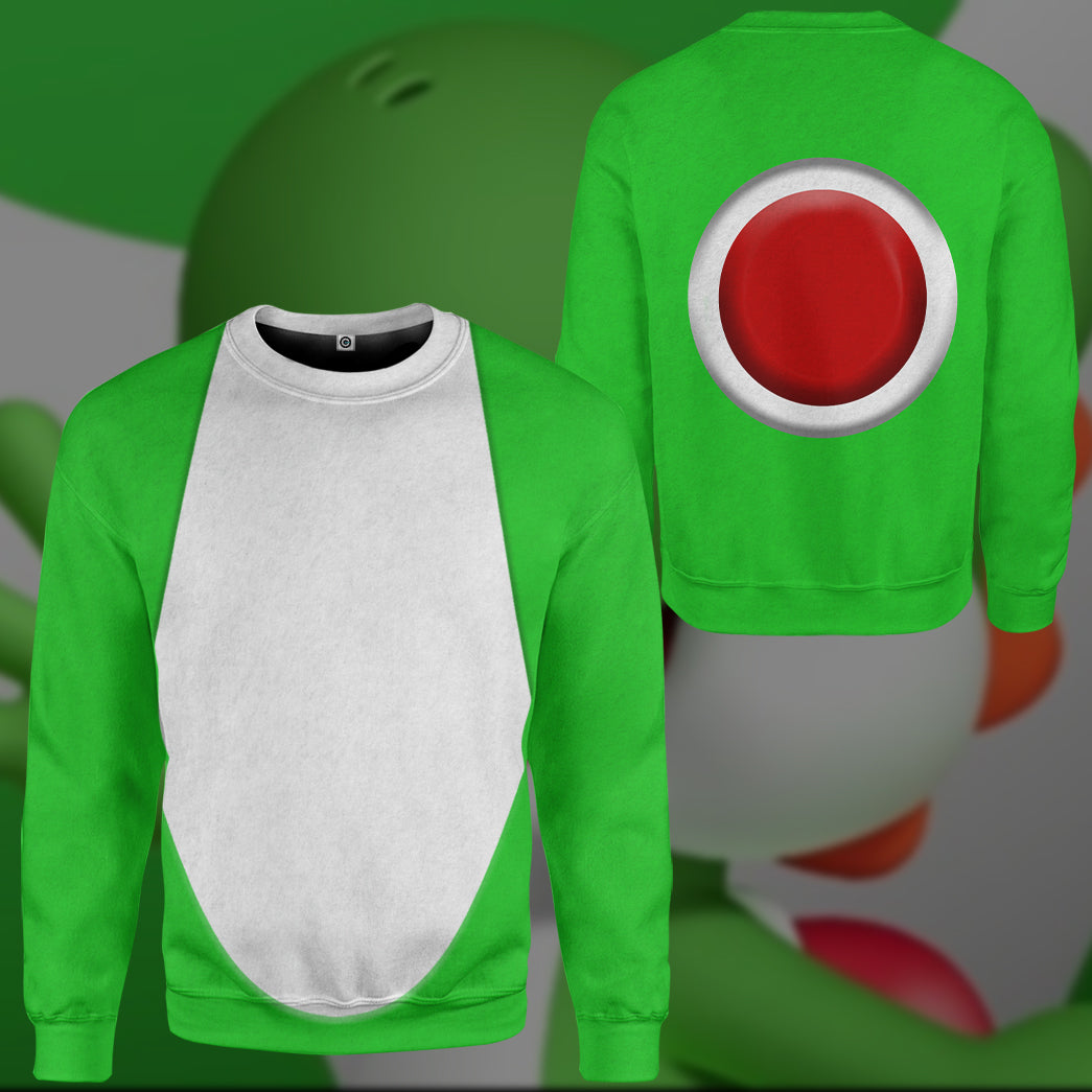 Yoshi Costume Hoodie Sweatshirt T-Shirt Sweatpants Tracksuit - Stormmerch Exclusive