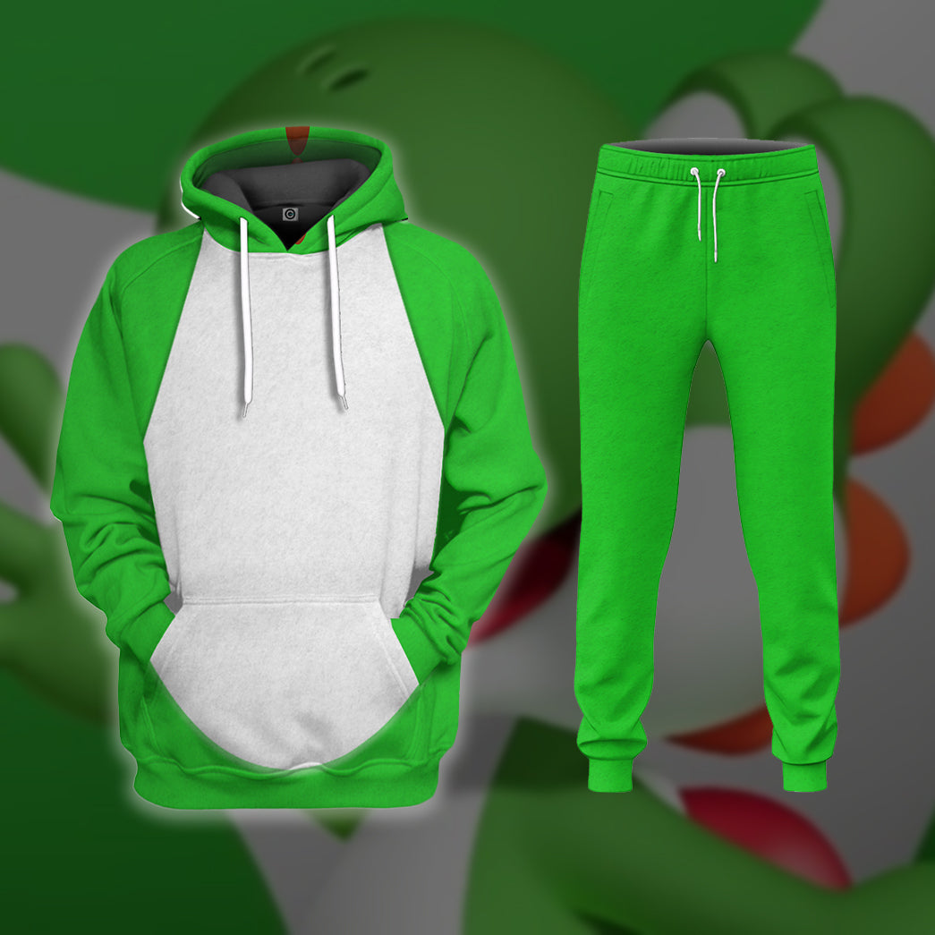 Yoshi Costume Hoodie Sweatshirt T-Shirt Sweatpants Tracksuit - Stormmerch Exclusive