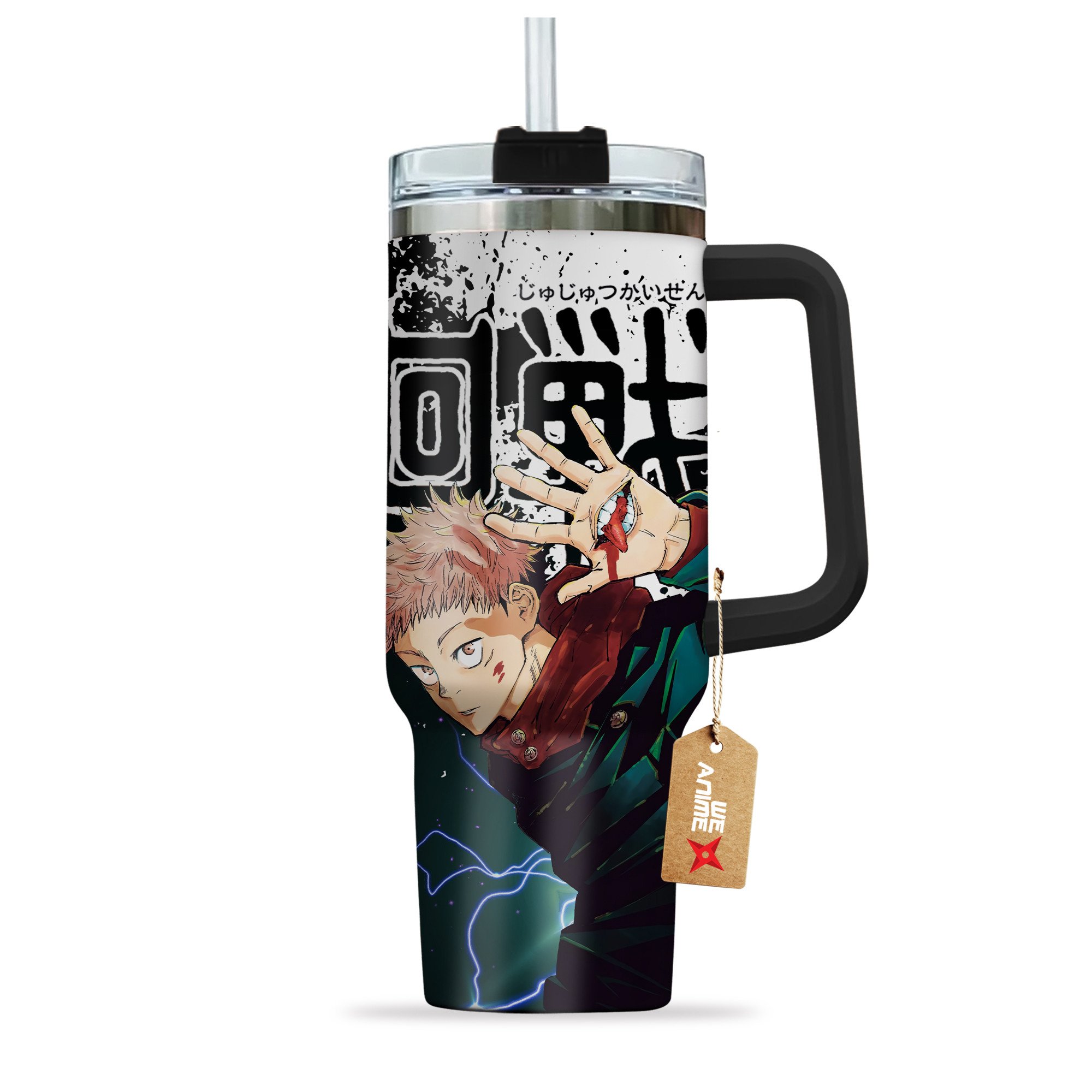 Yuji Itadori Jujutsu Kaisen Anime Custom Stanley Cup 40 oz 30 oz Tumbler With Handle