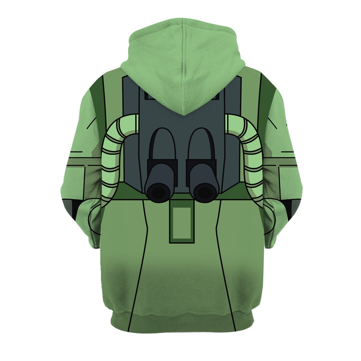 Zaku II Mobile Suit Gundam Costume All Over Print Tracksuit Hoodie - Stormmerch Exclusive