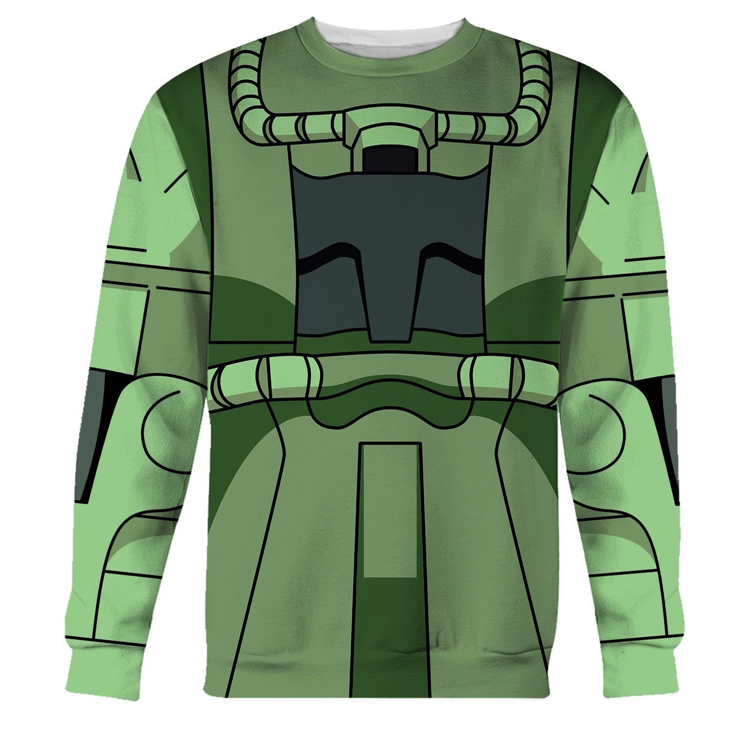 Zaku II Mobile Suit Gundam Costume All Over Print Tracksuit Hoodie - Stormmerch Exclusive