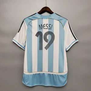 Messi Argentina Home 2006 World Cup Jersey