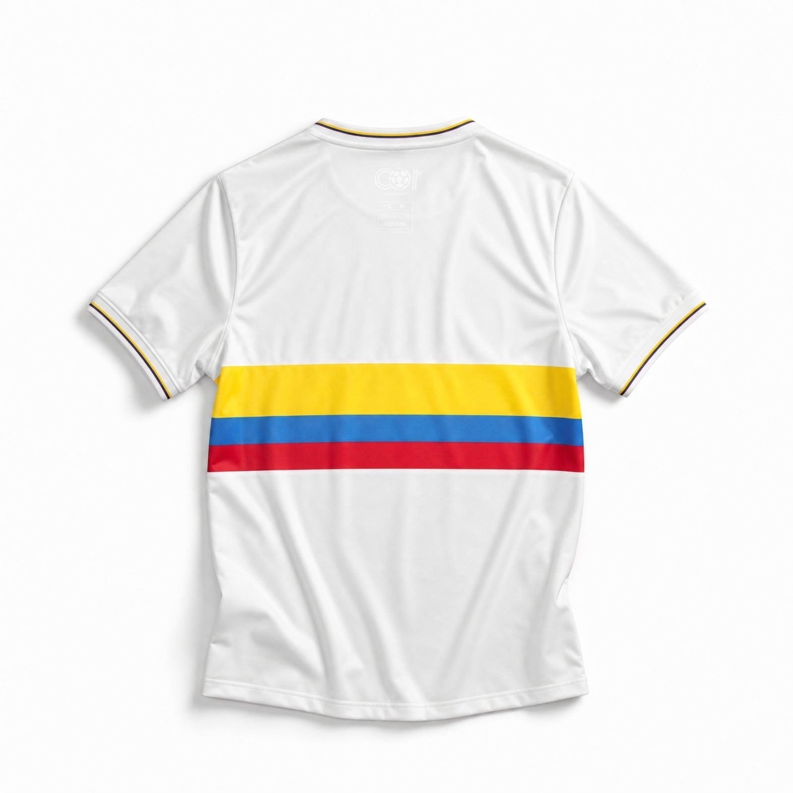 Maglia_Colombia_anniversario_retro_vista_posteriore_design_pulito_bianco.jpg