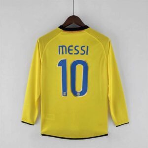 Messi Barcelona Away Long Sleeve Jersey 2008/09