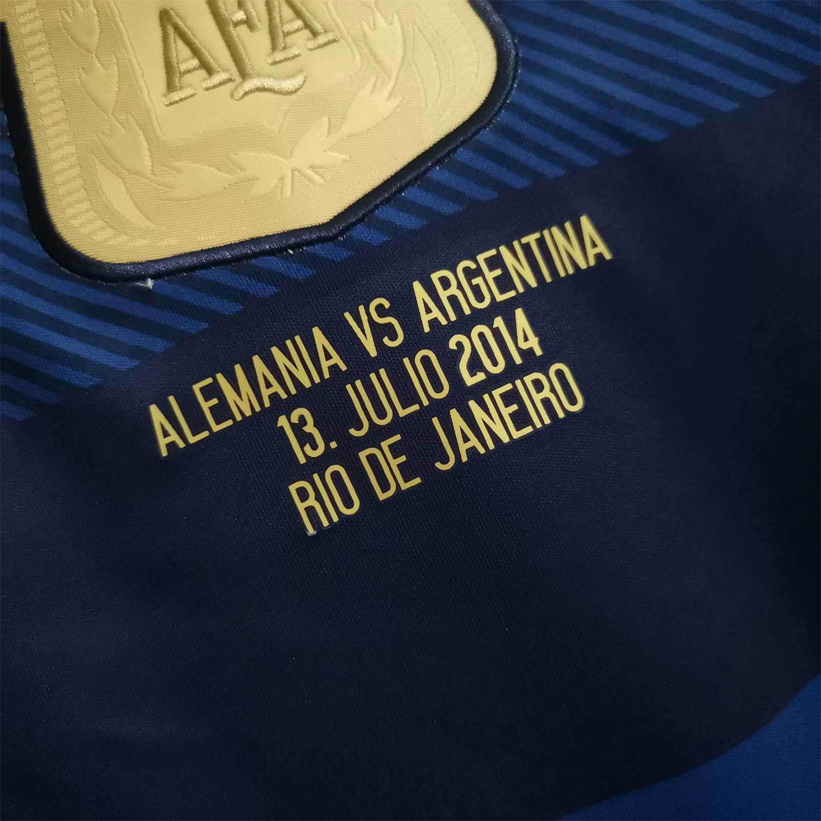 Argentina Away Jersey World Cup Final 2014