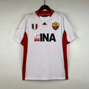 Roma Away Jersey White 2001/02