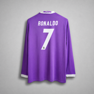 Cristiano Ronaldo CR7 Real Madrid Away Jersey 2017 - Long Sleeve