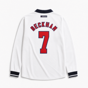 Beckham England Home Long Jersey 1998