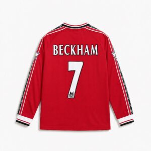 Beckham Man. United Long-Sleeve Home Jersey 1998/99